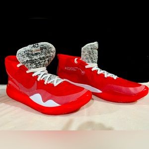Nike Kevin Durant 12th Ed. Zoom Red & White Men’s Sneakers!